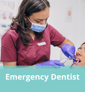 A Dental Hygienist working with a patient